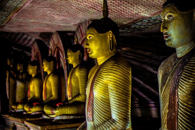 Day Tour from Colombo to Sigiriya, Dambulla & Polonnaruwa - Dambulla Cave Temple: Golden Temple Art in the Rock